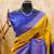 Yellow royalblue  soft silk blend banarasi jacuard work designer party wear saree with unstitched blouse piece