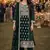 Elegant  unstiched dark green embroidered georgette kurta set with bottom & dupatta