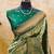Pista green  soft silk blend banarasi jacuard work designer party wear saree with unstitched blouse piece