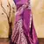 light peach purple silk blend banarasi saree with unstitched blouse piece