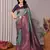 rama neavyblue silk blend banarasi saree with unstitched blouse piece