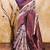 Wine soft silk blend banarasi jacuard work designer party wear saree with unstitched blouse piece