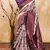 wine silk blend banarasi saree with unstitched blouse piece