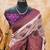 Wine soft silk blend banarasi jacuard work designer party wear saree with unstitched blouse piece