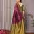 Purple  soft silk blend banarasi jacuard work designer party wear saree with unstitched blouse piece