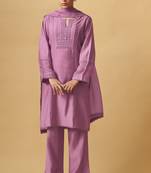 Modern ethnic viscose rayon set with sheer dupatta