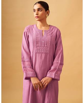 Modern ethnic viscose rayon set with sheer dupatta 4