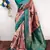 peach rama silk blend banarasi saree with unstitched blouse piece