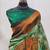 Pista green  soft silk blend banarasi jacuard work designer party wear saree with unstitched blouse piece