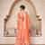 orange silk embroidered lehenga choli with gota patti dupatta