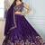 Tantalizing Purple Thread Embroidered Chinon Wedding Wear Lehenga Choli