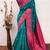 Rama pink  soft silk blend banarasi jacuard work designer party wear saree with unstitched blouse piece