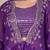 royal purple georgette lehenga set with embroidered jacket dupatta