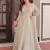 Wonderful Pista Green Thread Work Georgette Gown With Dupatta