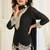 Black georgette sequins readymade suits free size up to 42