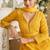 Yellow georgette sequins readymade suits free size up to 42