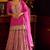 Pink georgette sequins readymade suits free size up to 42