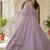 Light purple fuax blooming  party wear embroidery  suit set