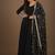 Black embroidered pure georgette salwar suit