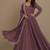Mauve sequins pure chanderi silk salwar suit