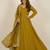 Mustard sequins pure chanderi silk salwar suit