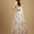 Off-white printed pure organza salwar suit