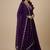 Purple zari pure georgette salwar suit