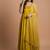 Yellow embroidered pure silk salwar suit