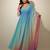 Multicolor tie dye pure georgette salwar suit