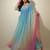 Multicolor tie dye pure georgette salwar suit