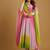 Multicolor tie dye pure georgette salwar suit