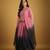 Pink tie dye pure georgette salwar suit