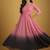 Pink tie dye pure georgette salwar suit