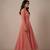 Peach chikankari pure georgette salwar suit