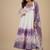 Multicolor printed pure organza salwar suit