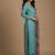 Sea-green floral print pure viscose salwar suit
