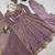 Lavender sequins silk blend salwar suit