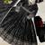 Black thread embroidery art silk salwar suit