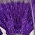 Purple thread embroidery art silk salwar suit