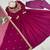 Pink thread embroidery faux georgette salwar suit