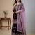 Wine cord viscose salwar suit