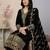Black sequins viscose salwar suit