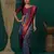 sky purple silk blend banarasi saree with unstitched blouse piece