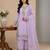 Lavender sequins faux georgette salwar suit