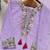 Lavender sequins faux georgette salwar suit