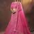 Gorgeous Pink Dori Embroidered Silk Wedding Lehenga Choli With Dupatta