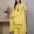 Yellow sequins faux georgette salwar suit