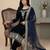 Navy-blue moti pure viscose salwar suit
