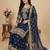 Navy-blue sequins faux georgette salwar suit