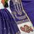 Purple sequins pure silk salwar suit